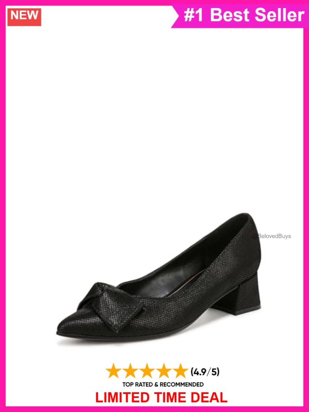 Pointed Toe Slingback High Heels with Bow Detail and Cushioned Comfort